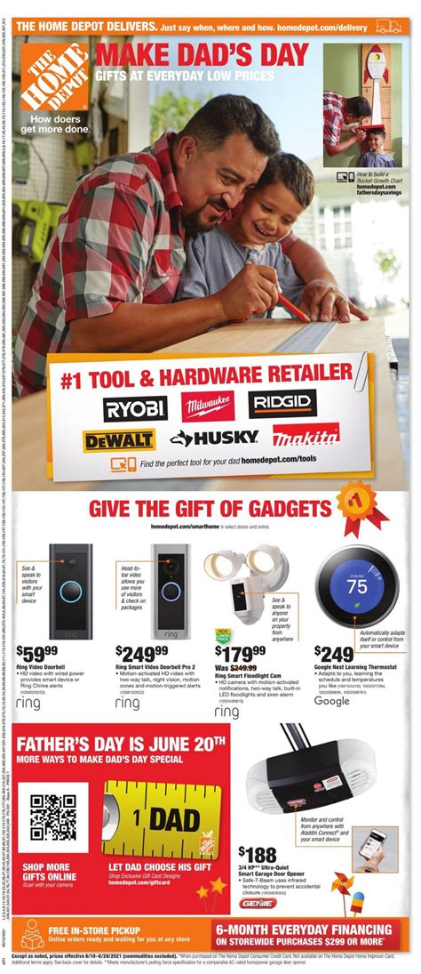 home depot deals this week.